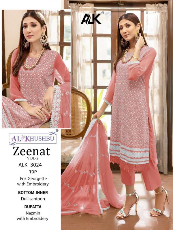 Alk Khushbu Zeenat Vol 2 Embroidered Pakistani Suit Collection